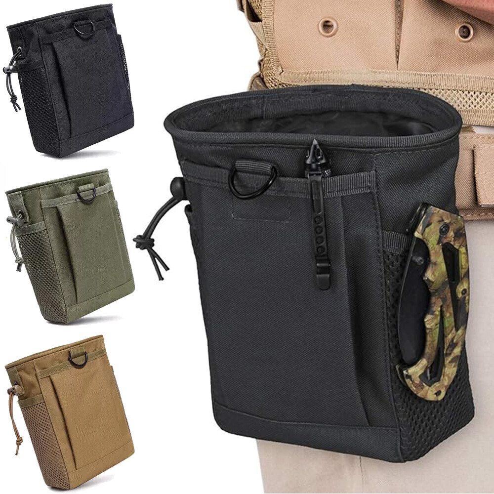 Tactical Molle Dump Pouch Belt Utility Fanny Pack Bag for Airsoft Hunting Gear
