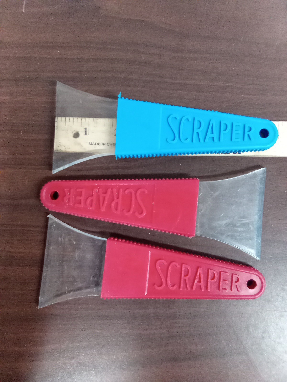 Miscellaneous Set Of Three Windshield Scrapers Free Shipping