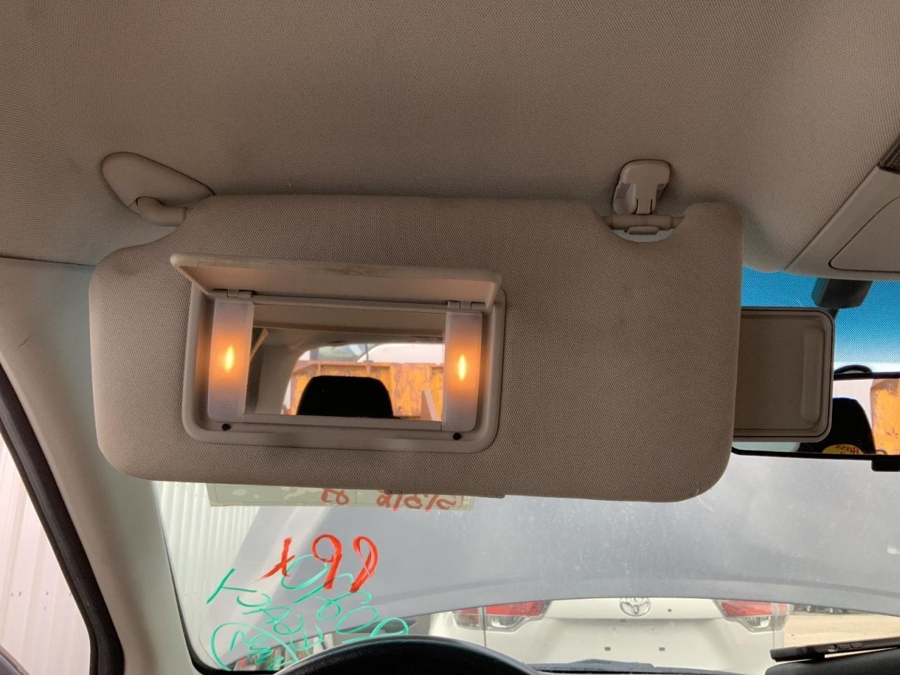 Driver Sun Visor Illuminated Dual Bulbs Fits 10-14 LEGACY 1345783