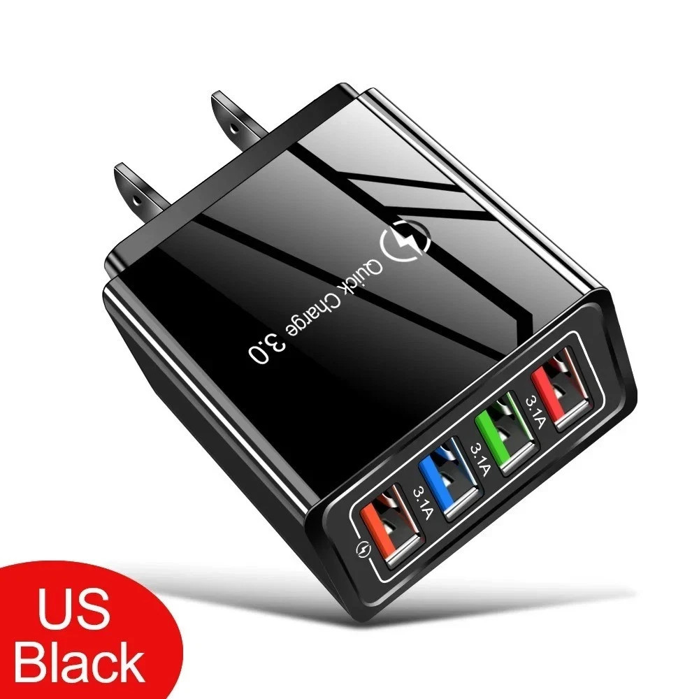 Hyper Charge Pro Charger – 4-Port Quick Charge for Android iPhone Fast Charging