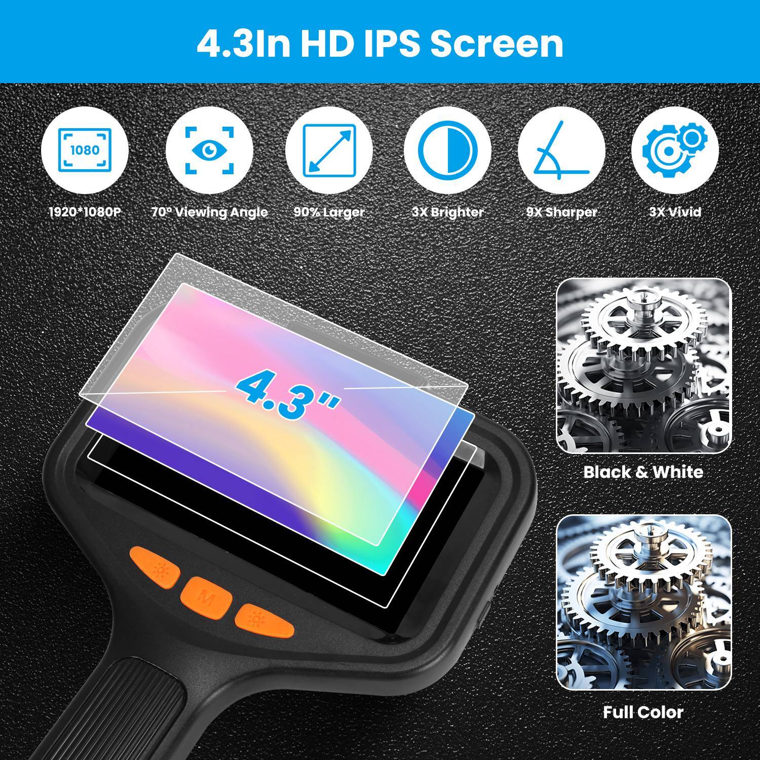 8 LED USB Snake Endoscope Borescope HD Inspection Camera Adjustable LED Lights