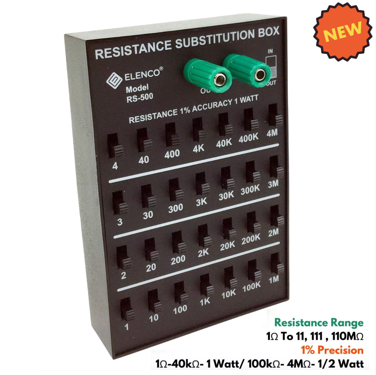Resistance Substitution Box for Development/ Testing Electronic Circuits Hobby