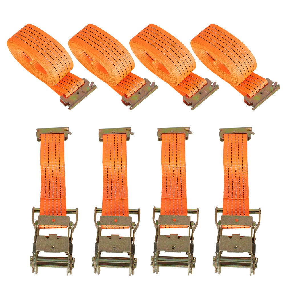 LABLT E-buckle Ratchet Straps 2"×20' 4400 lbs Tie Down Heavy Duty 4 Pack
