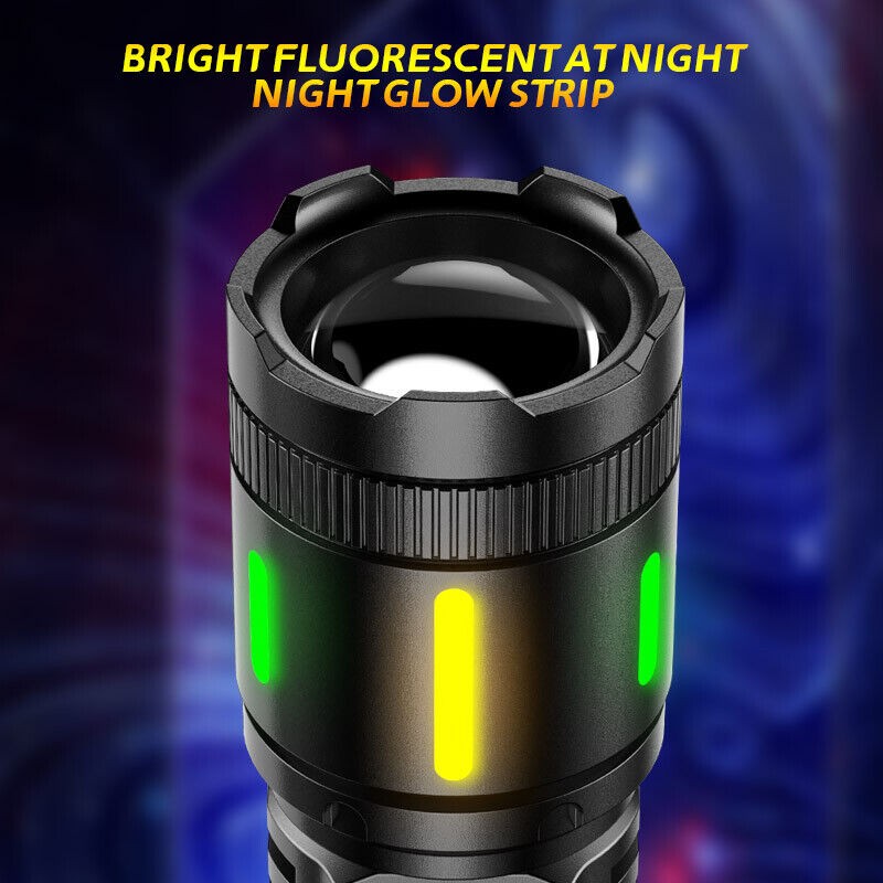 2 x 99000000 Lumens Super Bright LED Tactical Flashlight Rechargeable Work Light