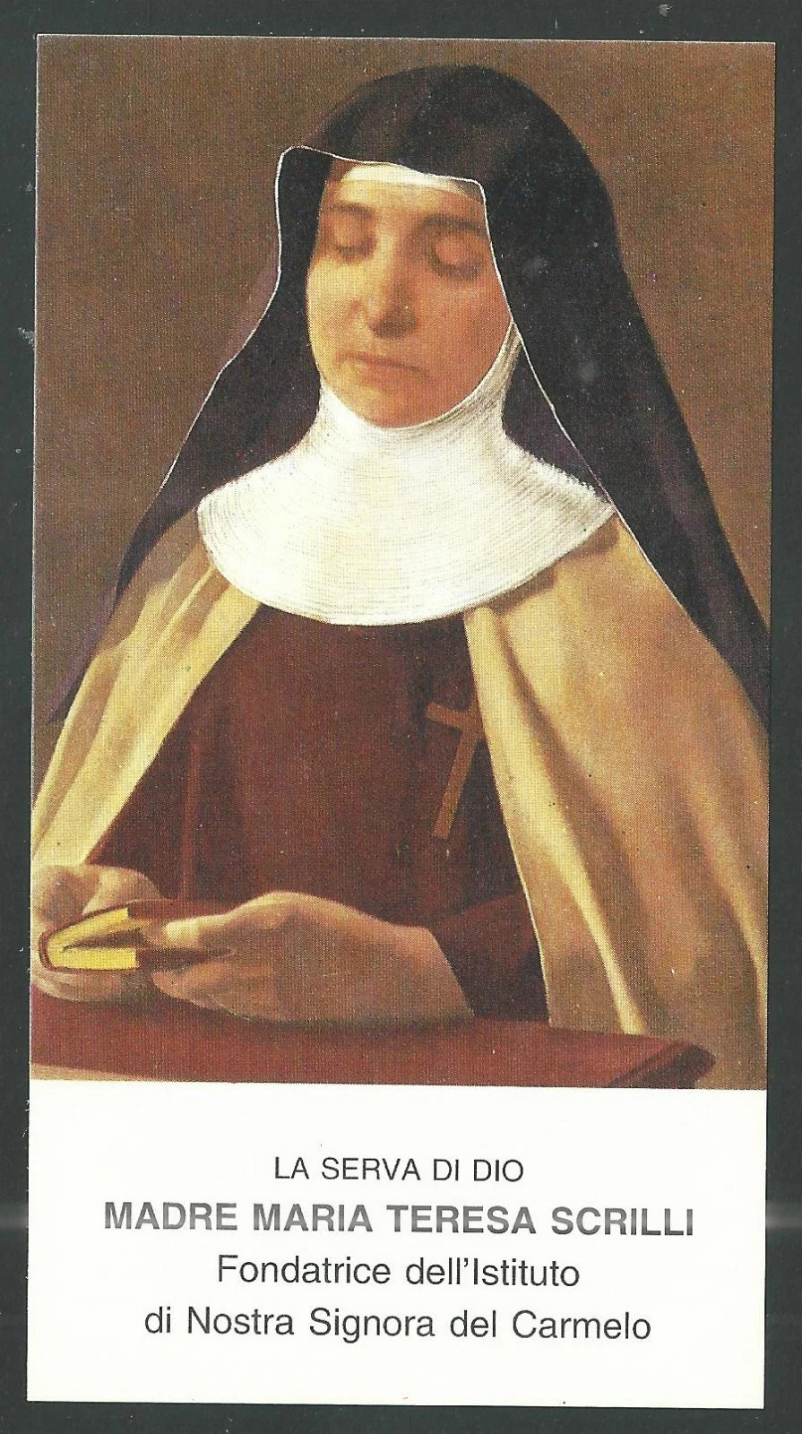 Holy card antique Venerable Sor Maria santino image pieuses estampa
