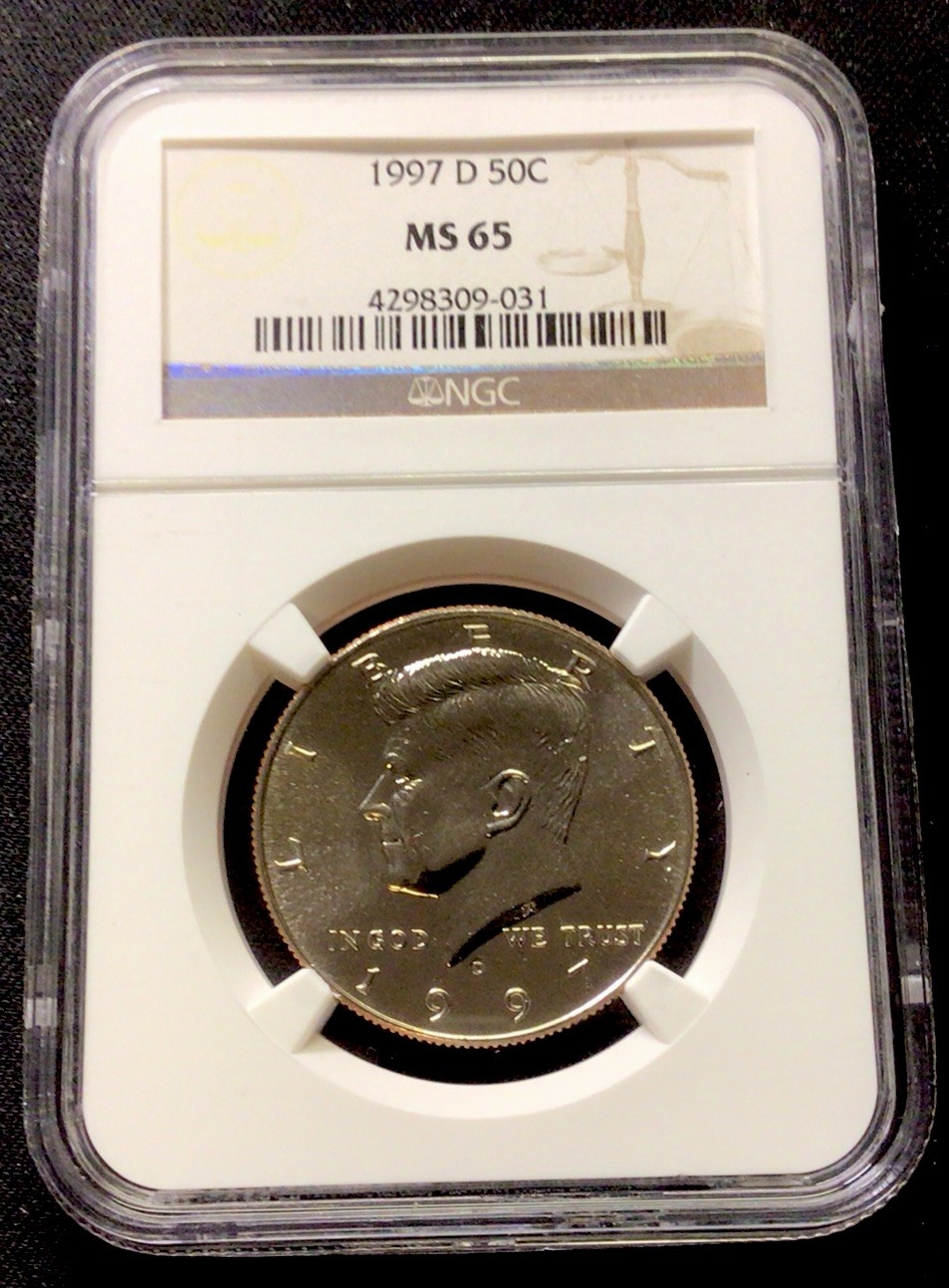 1997 D Kennedy Half Dollar! NGC MS65! ENN Coins