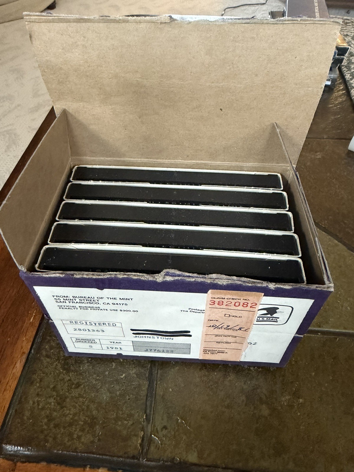 Mint-Box of (5) 1981-S Proof Sets- in original packaging. Coins/Packaging nice!