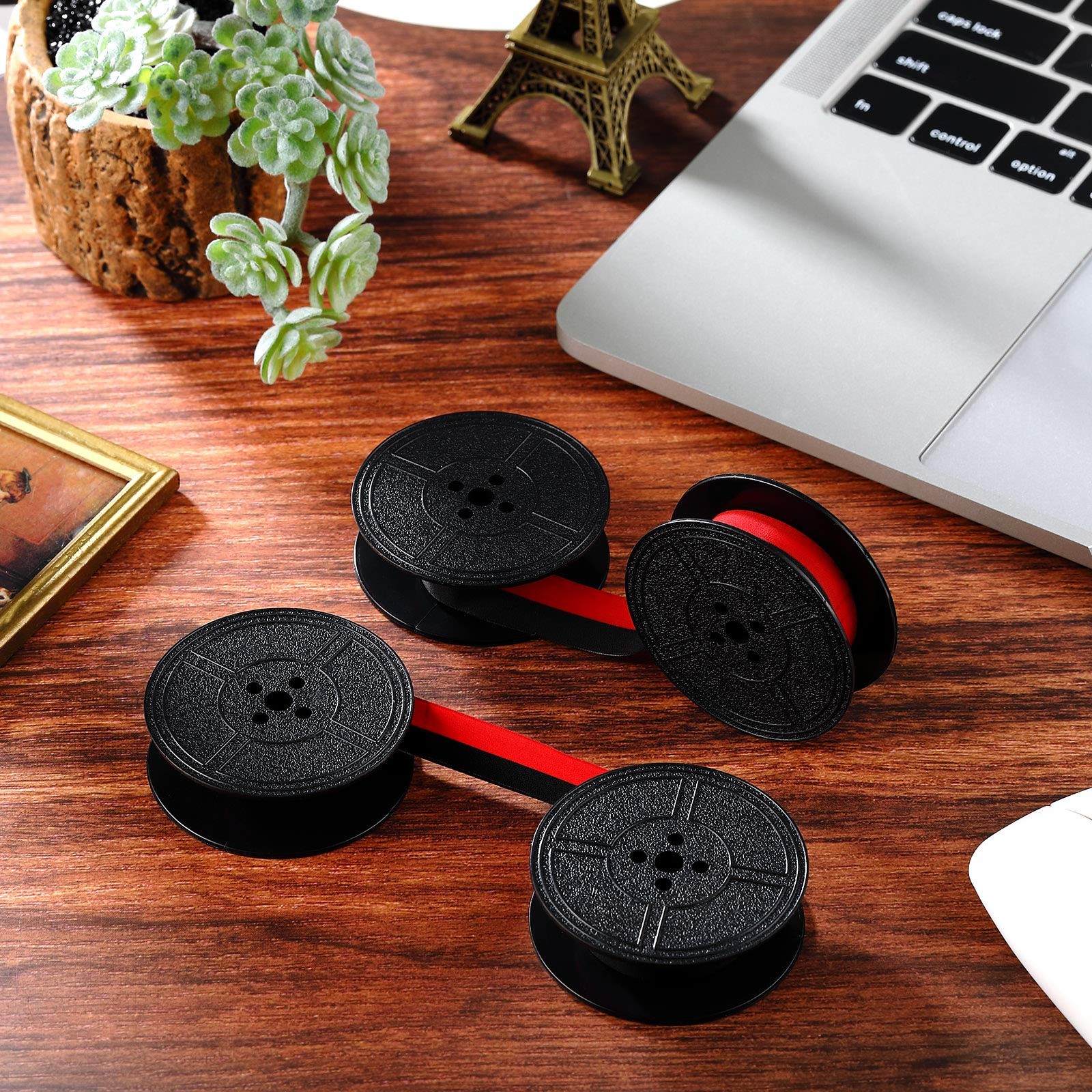 8 Pair Universal Typewriter Ribbon Twin Spool Replacement Red And Black Ink Set