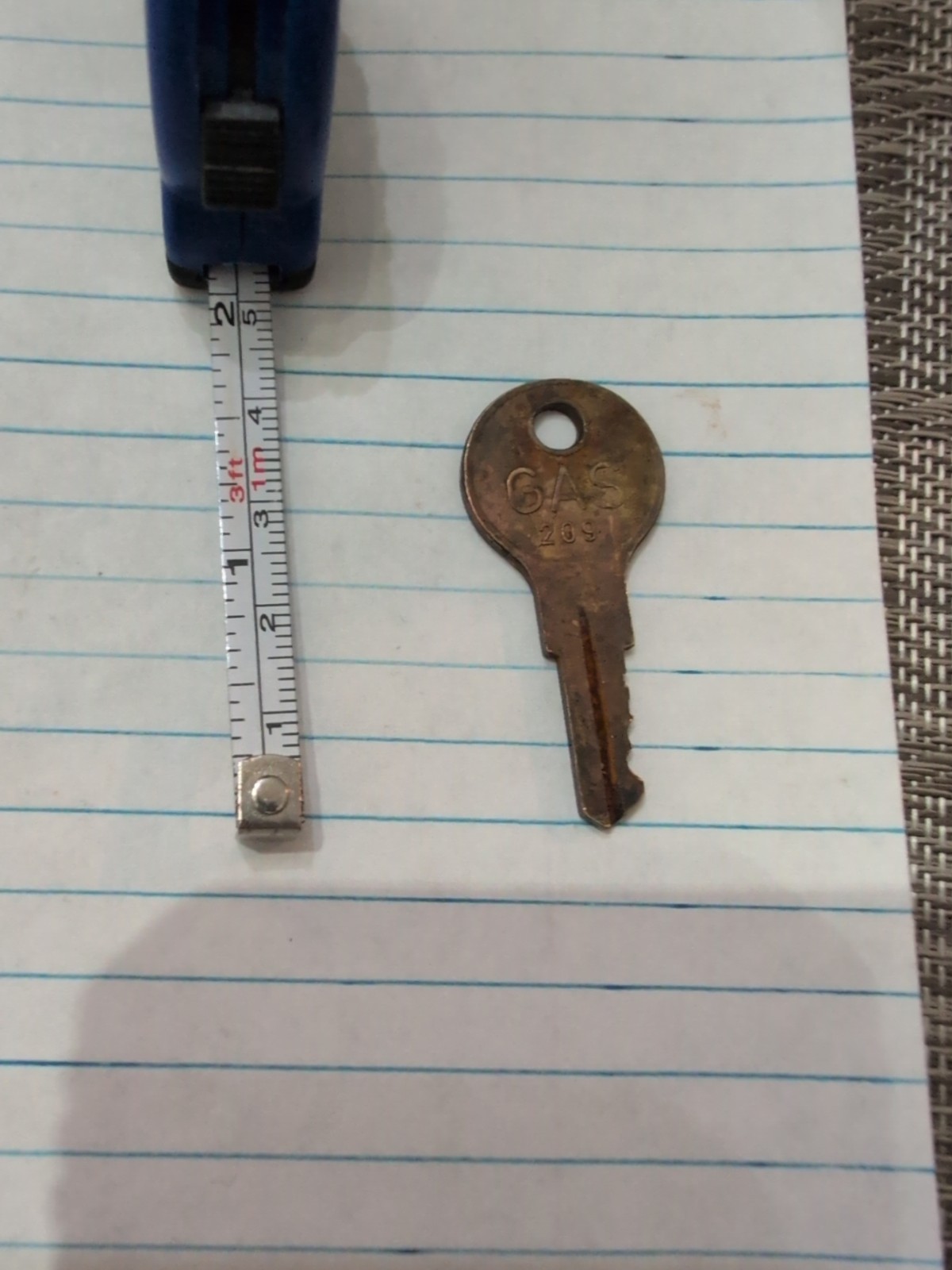 Vintage Gas Key 209