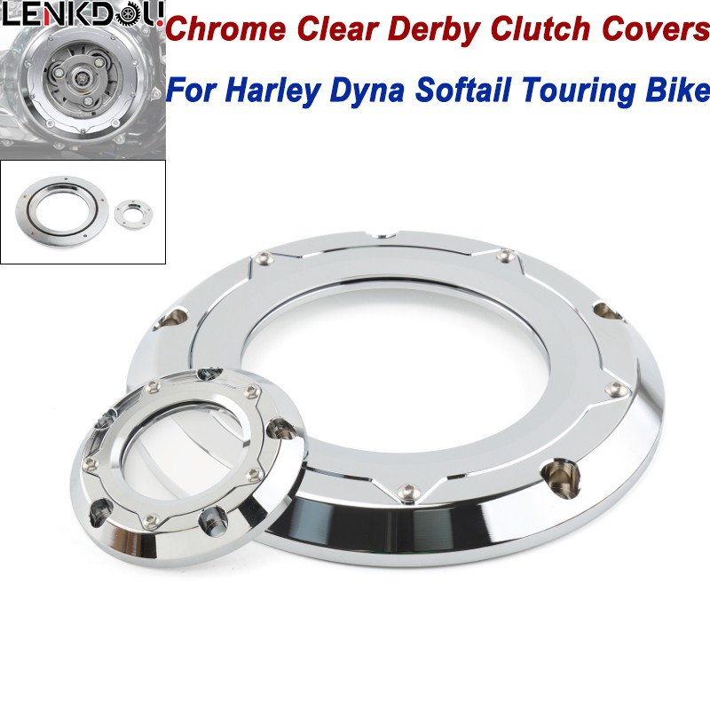 Clear Derby Timer Timing Cover For Harley Dyna Softail Street Electra Road King