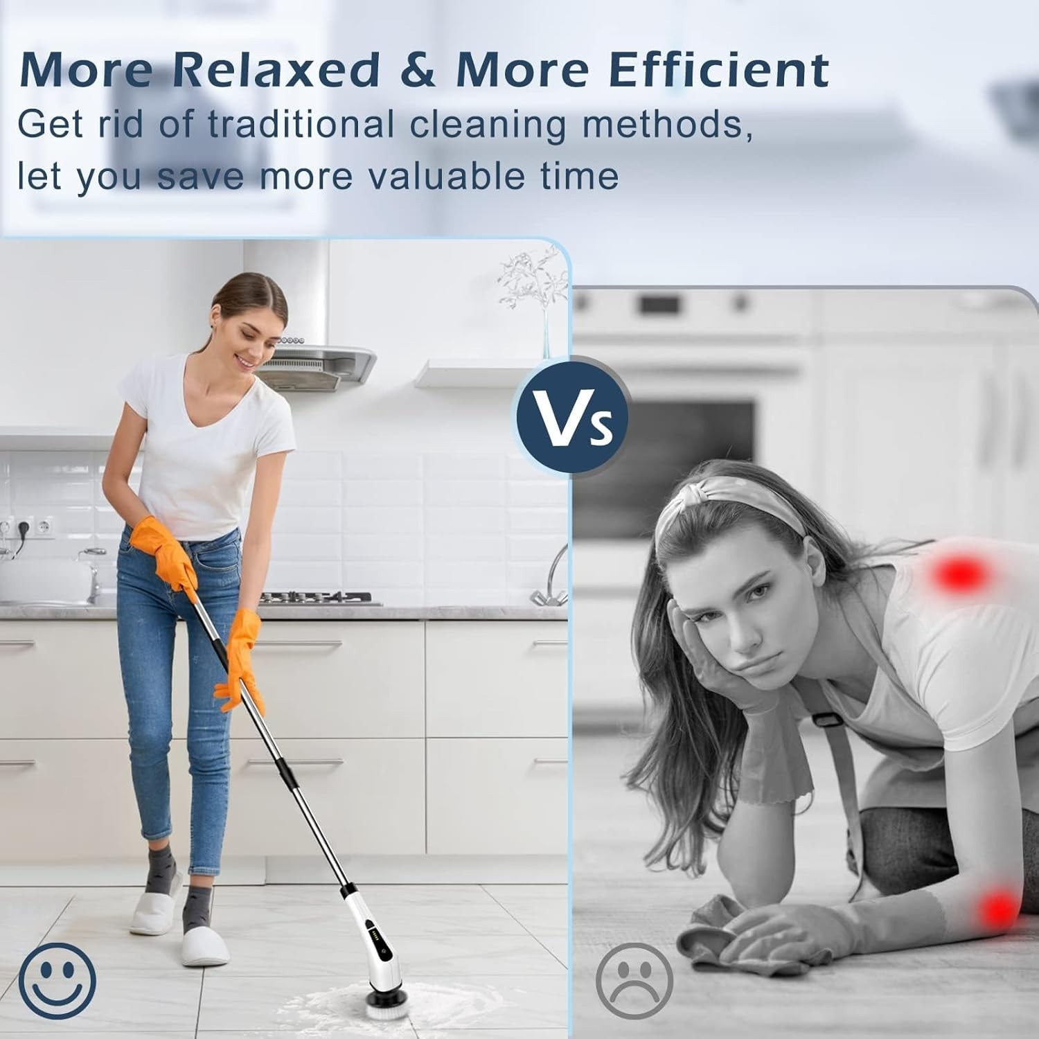 Electric Spin Scrubber, Cordless Cleaning Brush Scrubber for Home, 8 Replacea...