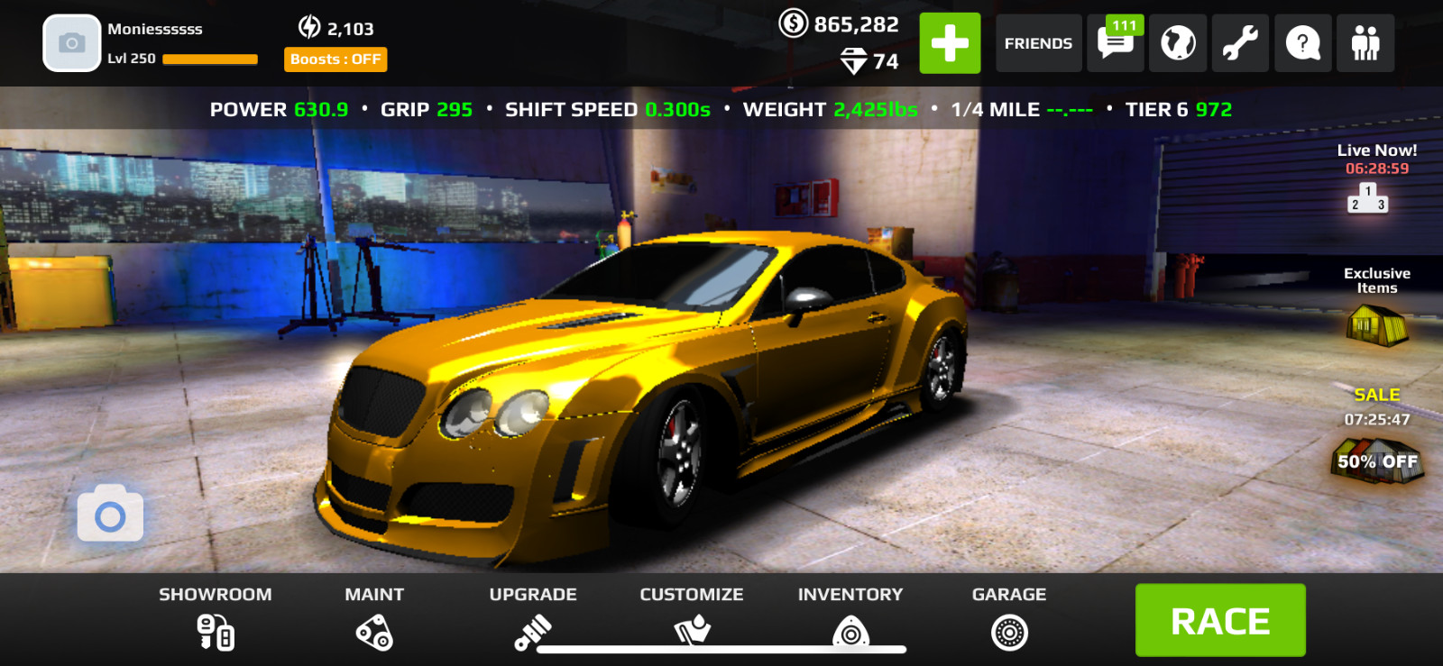 Rush Racing 2 In-game Vehicle. 6-8$ each