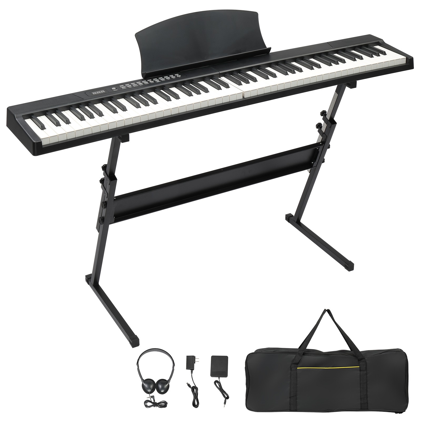 88 Key Magnetic Connection Piano Semi-Weighted Standard Digital Piano with Stand
