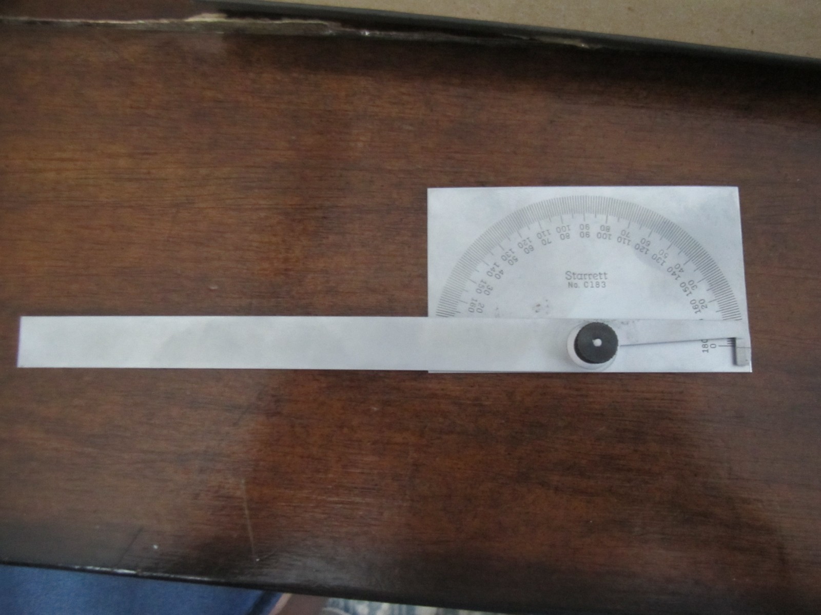Starrett  Steel Protractor C183 6" 0-180 Degree