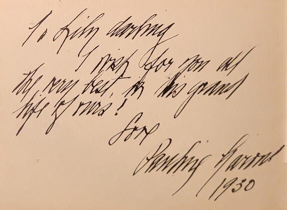Silent & 1930s Actress PAULINE GARON Signed Album Page - HOW GREEN WAS MY VALLEY