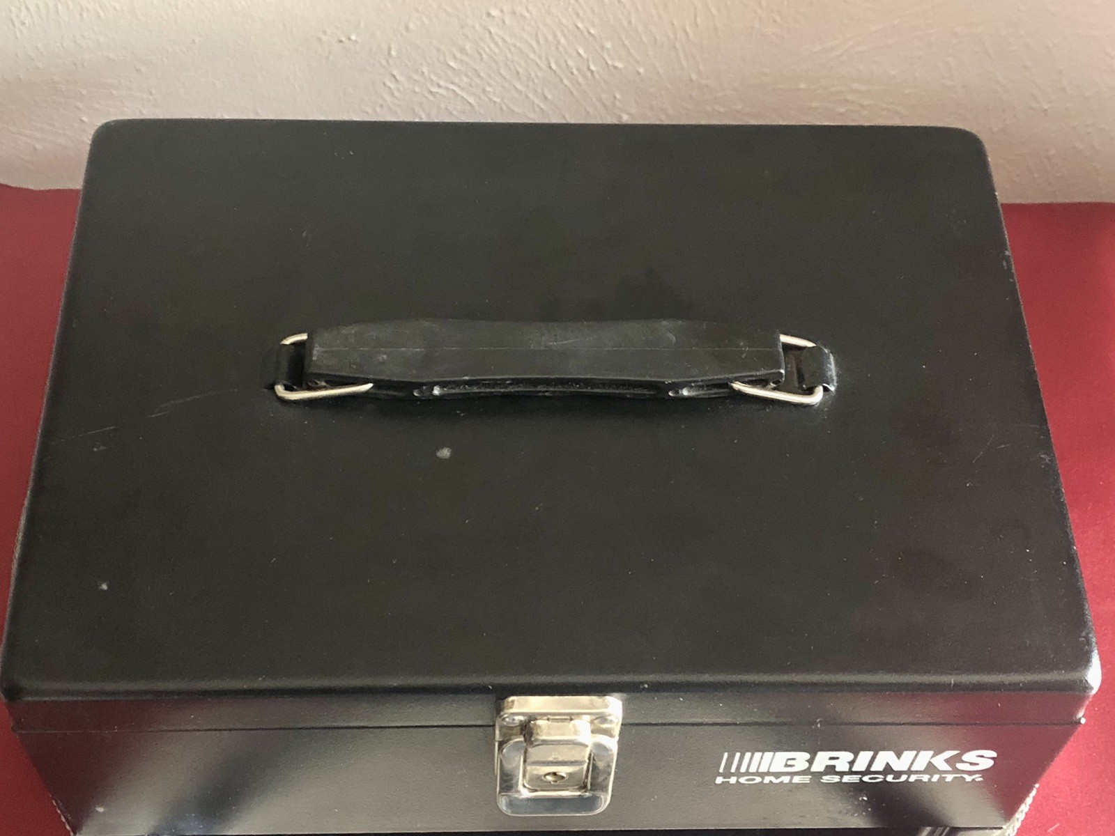 Brinks Black Portable Home Security Deluxe Locking Cash Box With 2 Keys