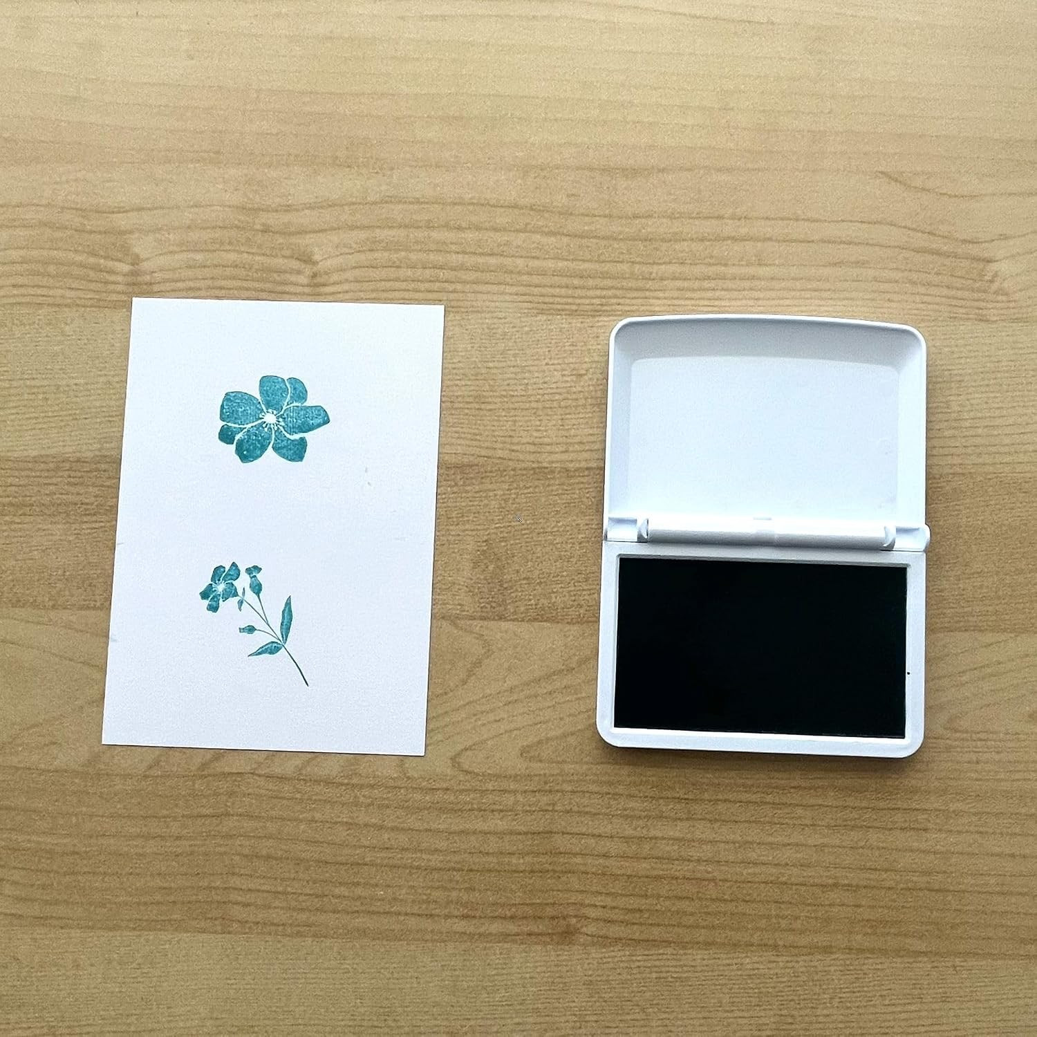 Make 1 Stamp Pad, Non-Toxic, 3.5" X 1.94", Fresh Mint | Premium Water-Based & A