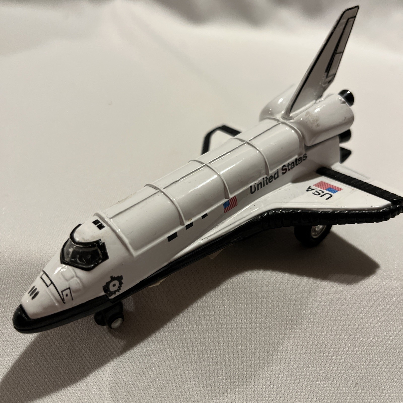 Space Shuttle Nasa JUL Diecast Pull Back Toy United States USA Flight Vessel