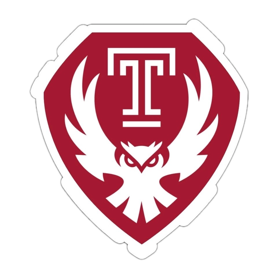 Temple University Car Magnet Laminated