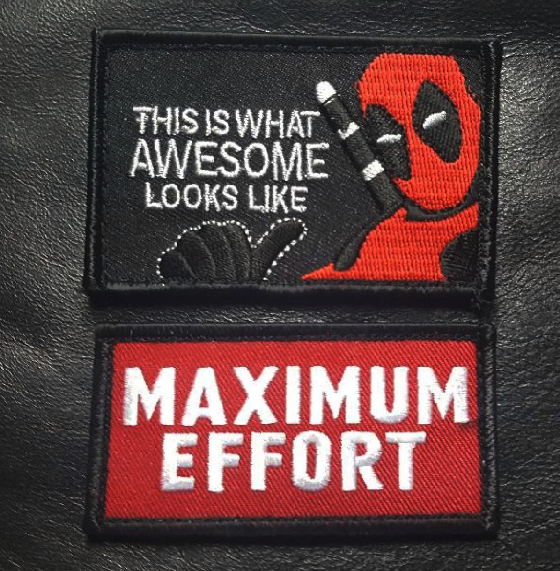 Maximum Effort Deadpool Tactical Morale Hook Patch (2PC Bundle)