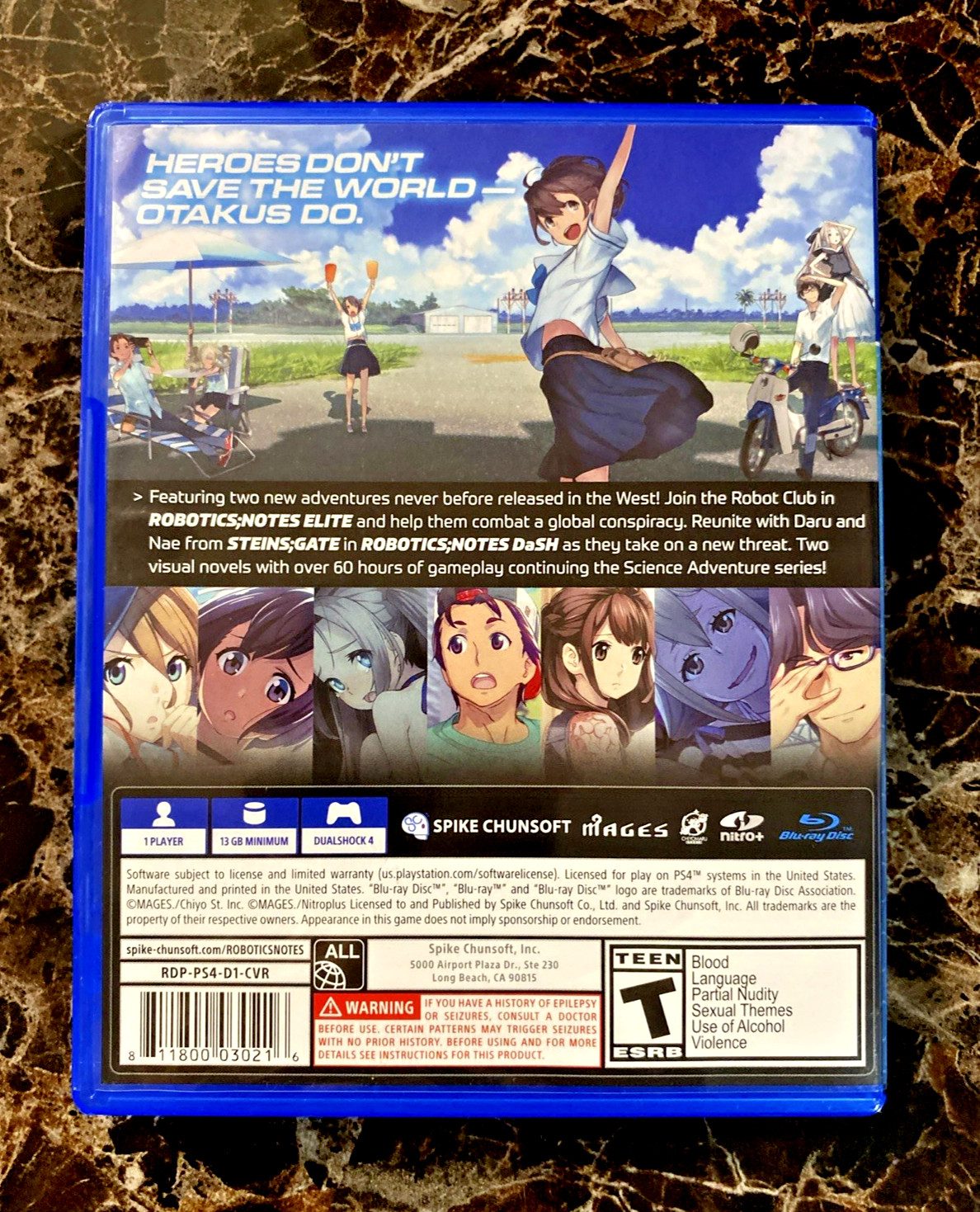 Robotics Notes ELITE DaSH - No Game Disc -Case & Manual Only Day One Edition PS4
