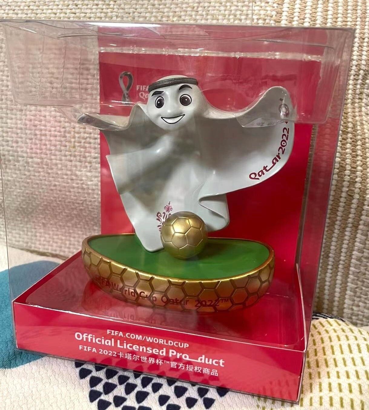 Official  Qatar 2022 World Cup la'eeb Mascot Doll Football Souvenir TOY