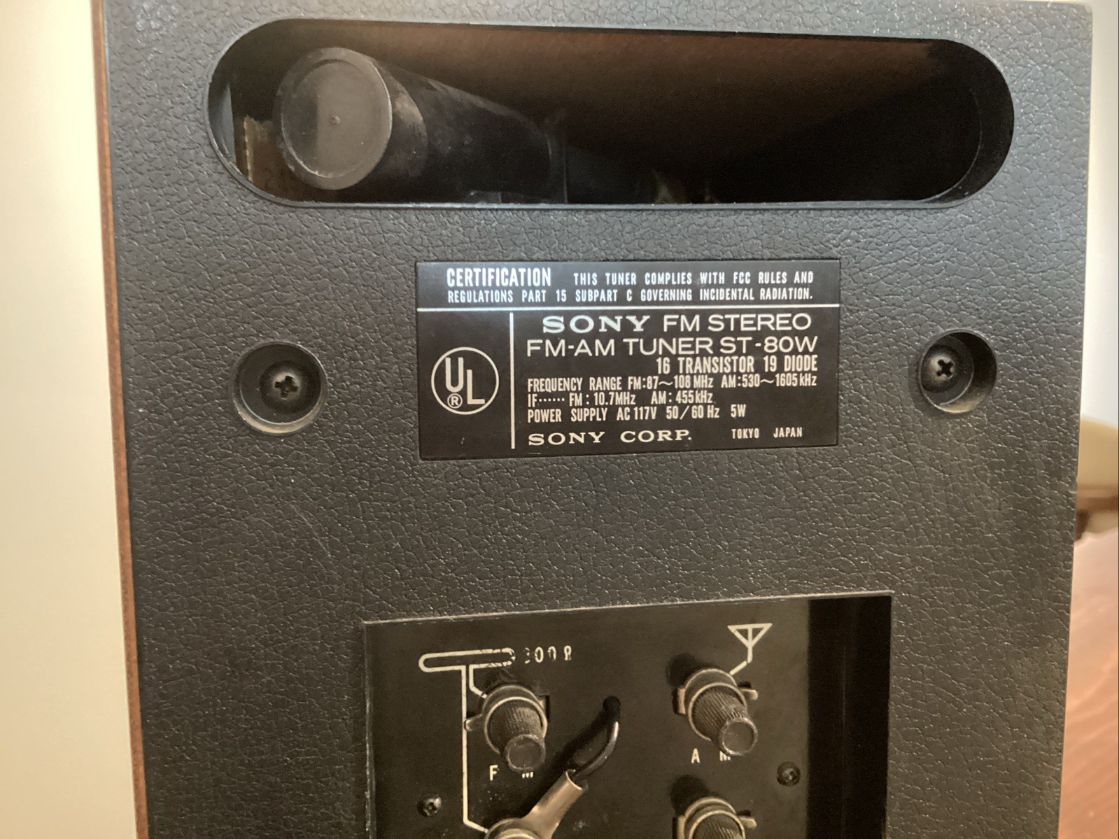 Sony ST-80W Vintage Solid State Stereo Tuner