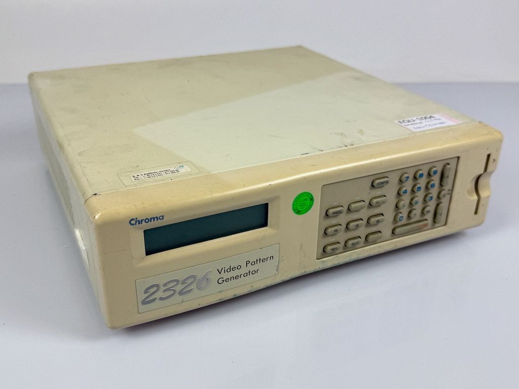 Chroma ATE 2326 Video Pattern Generator RS-232C 16xTTL DVI Analog RGB