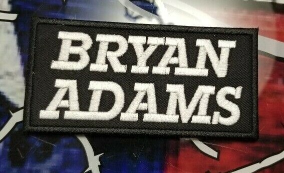 EMBROIDERED BRYAN ADAMS ROCK BAND PATCH (Please Read Ad)