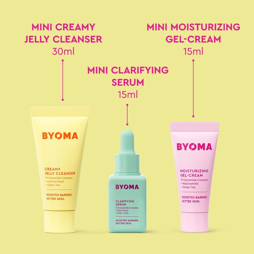 BYOMA So Clear Skincare Set: Barrier Repair, Acne Prone Skin Cleanser