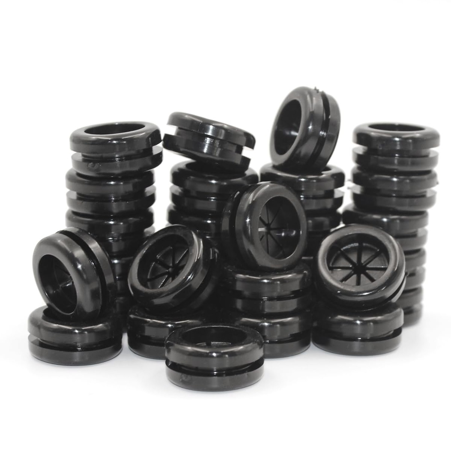 Rubber Grommets for Wiring, 5/8 Inch Drill Hole, 9/16 Inch ID, Firewall Gromm...