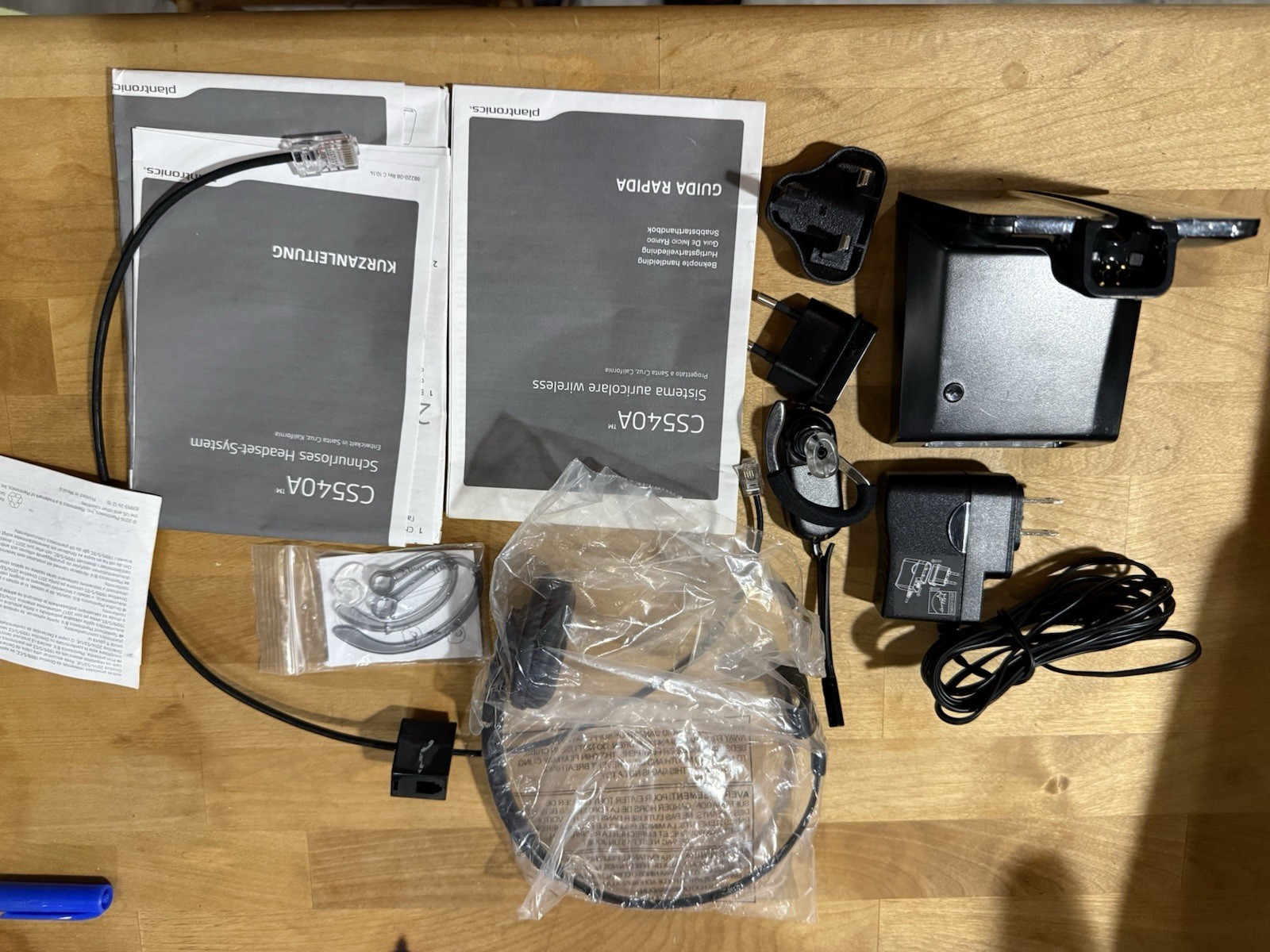 Plantronics CS540 Wireless Telephone Headset With Multi-Headset Options Parts
