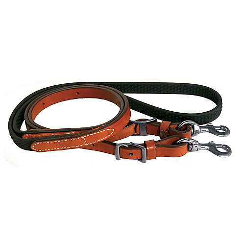 Circle Y Rubber Contest Rein Regular Oil