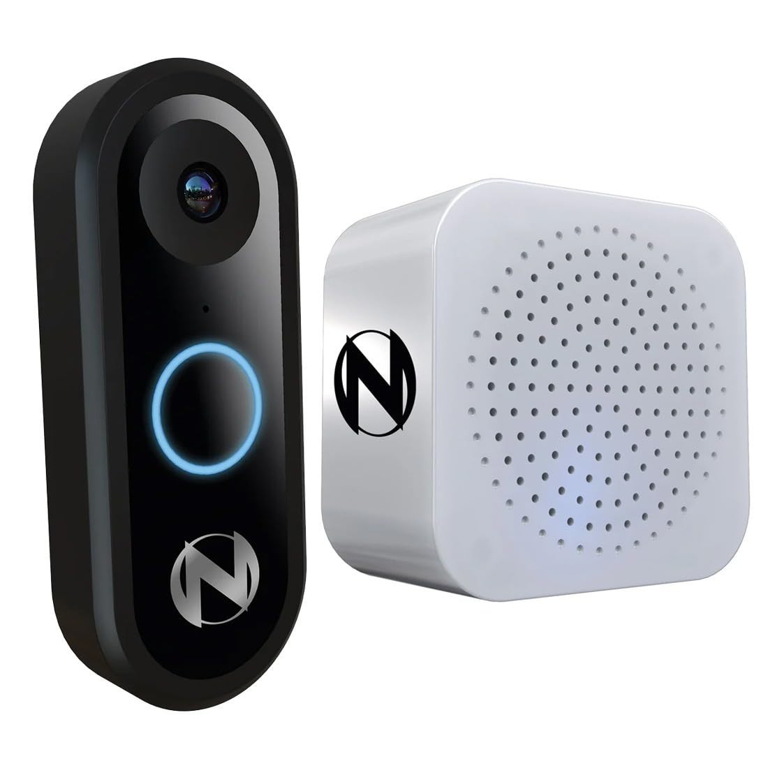 1080p Wireless Video Doorbell with Mount & Chime - Smart Home Security Camera