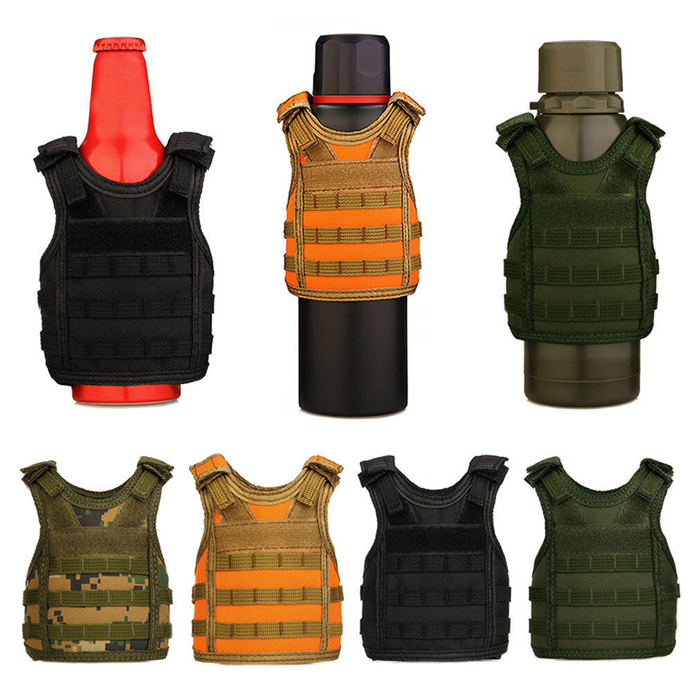 Molle Adjustable Beverage Holder Tactical Beer Vest for 12oz or 16oz