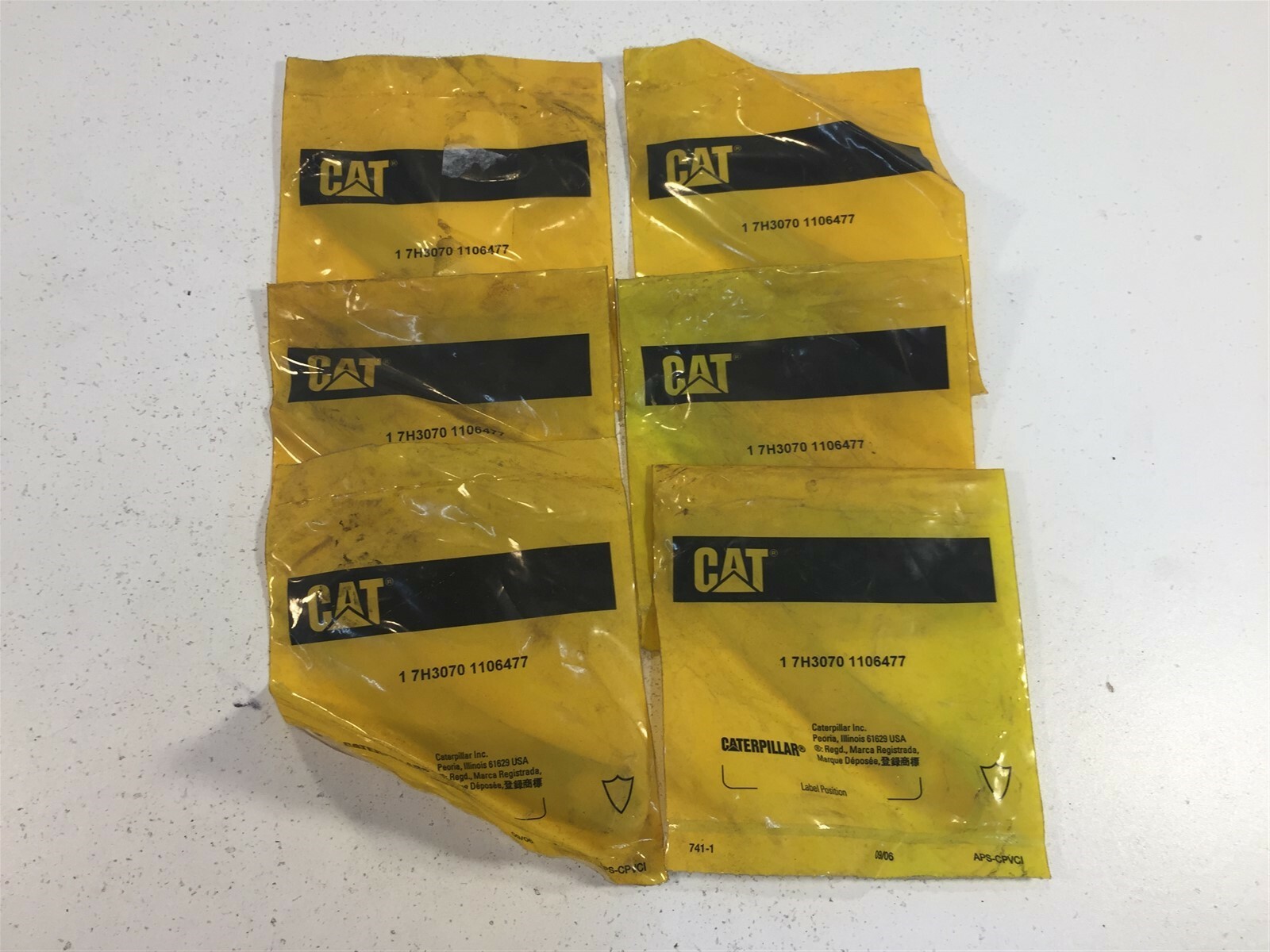 (6) Genuine Caterpillar 7H-3070 Lock 7H3070