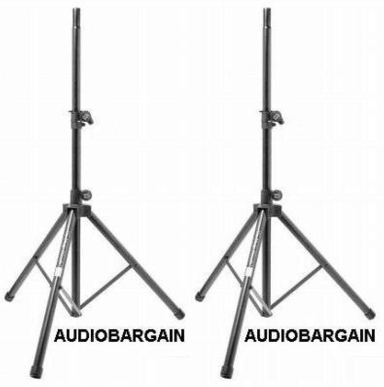 (2) Pair On-Stage SS7761B Heavy Duty Speaker & Lighting Stands Free USA Shipping