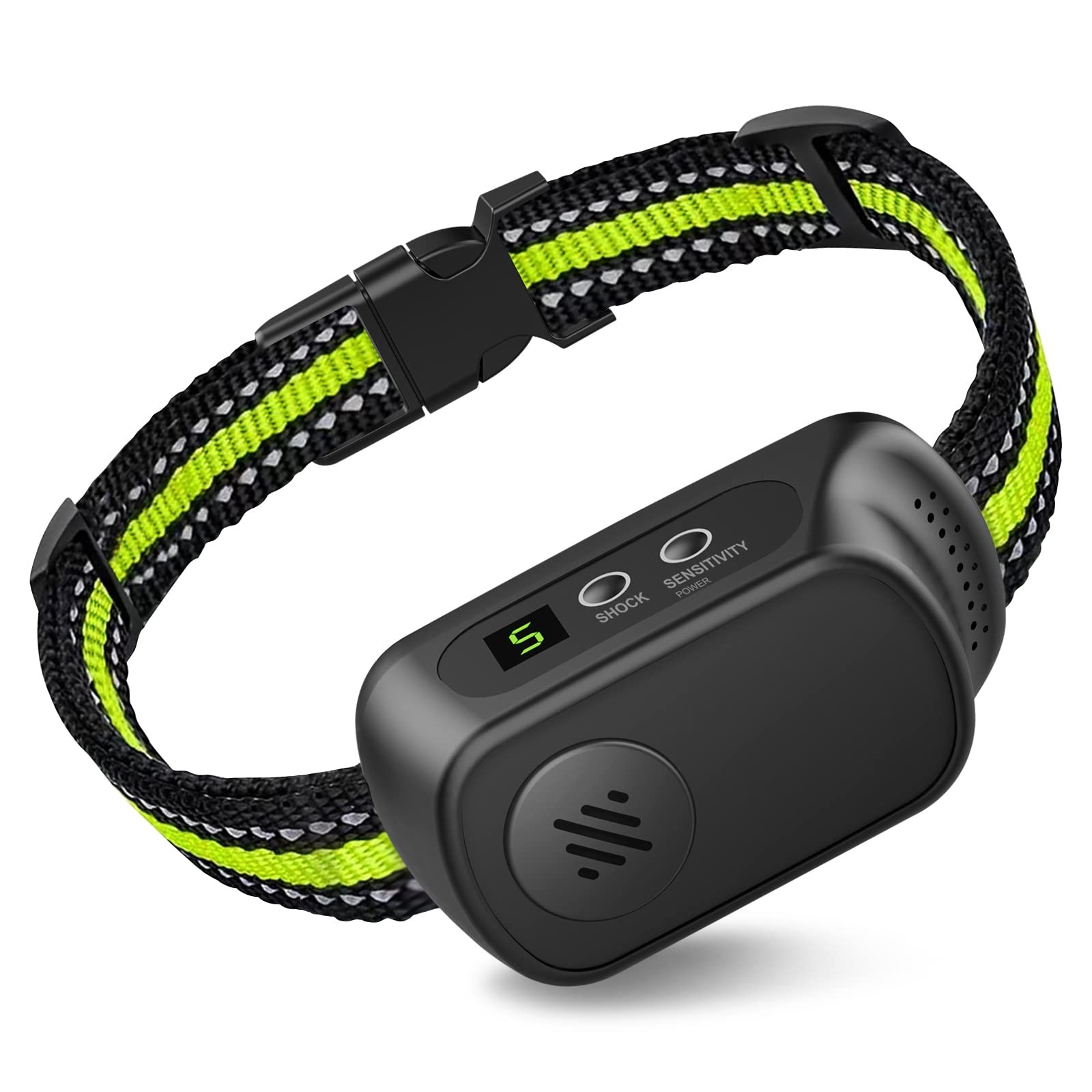 Rechargeable Dog Bark Collar with Beep Vibration and Shock,Anti Barking Colla...