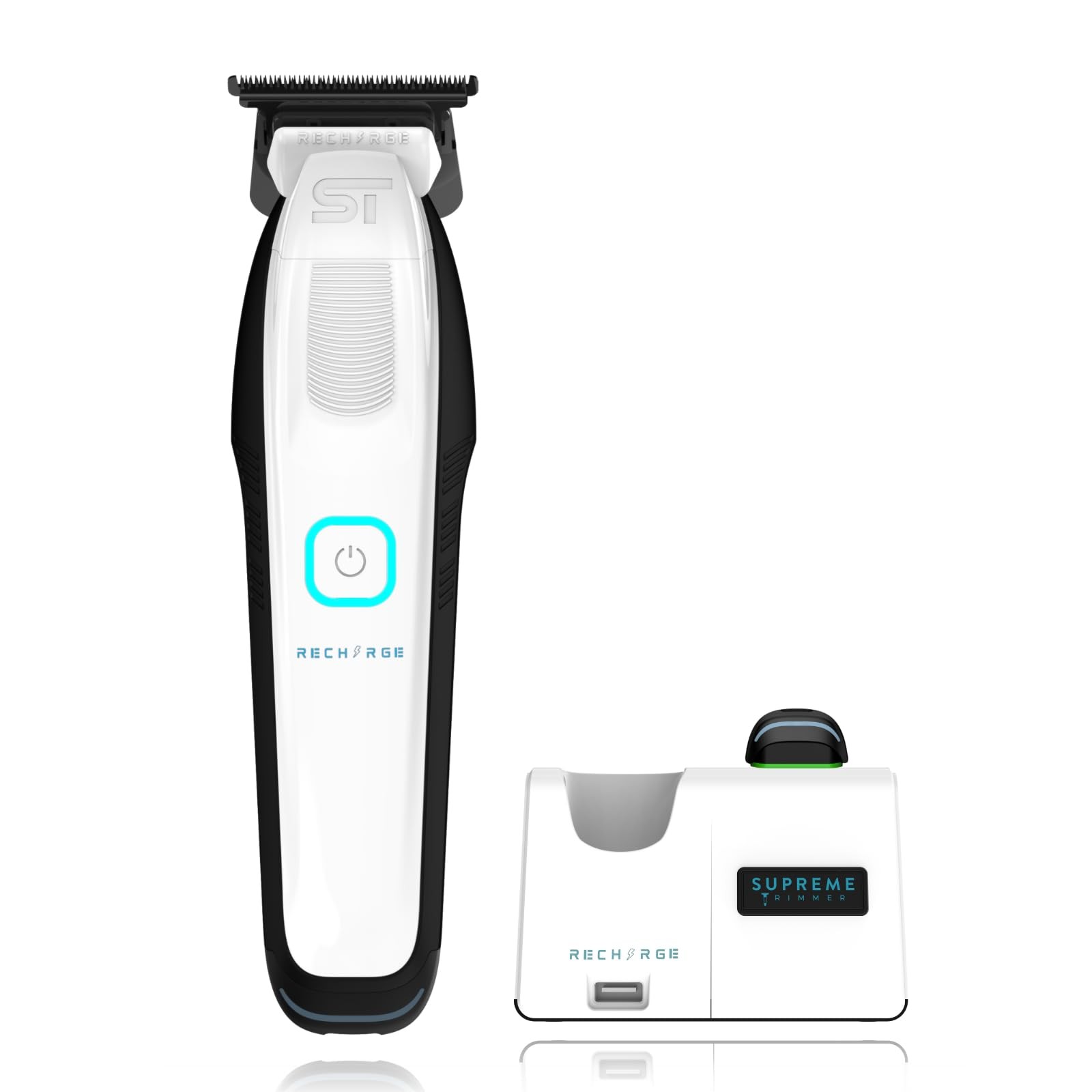 Recharge ST777 – Professional Barber Trimmer with 2 Removable Batteries | 800...