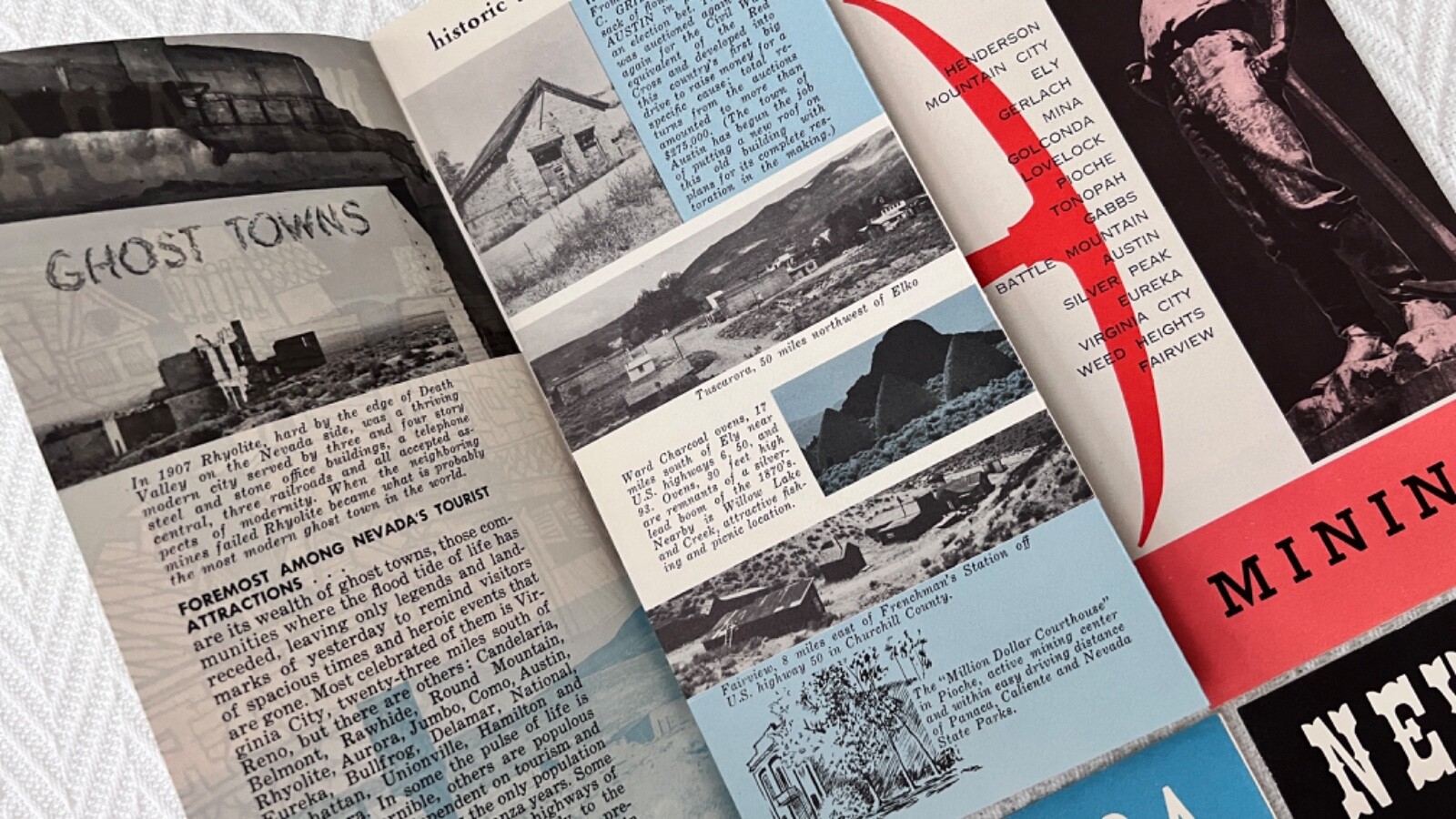 6 NEVADA TRAVEL BOOKLETS