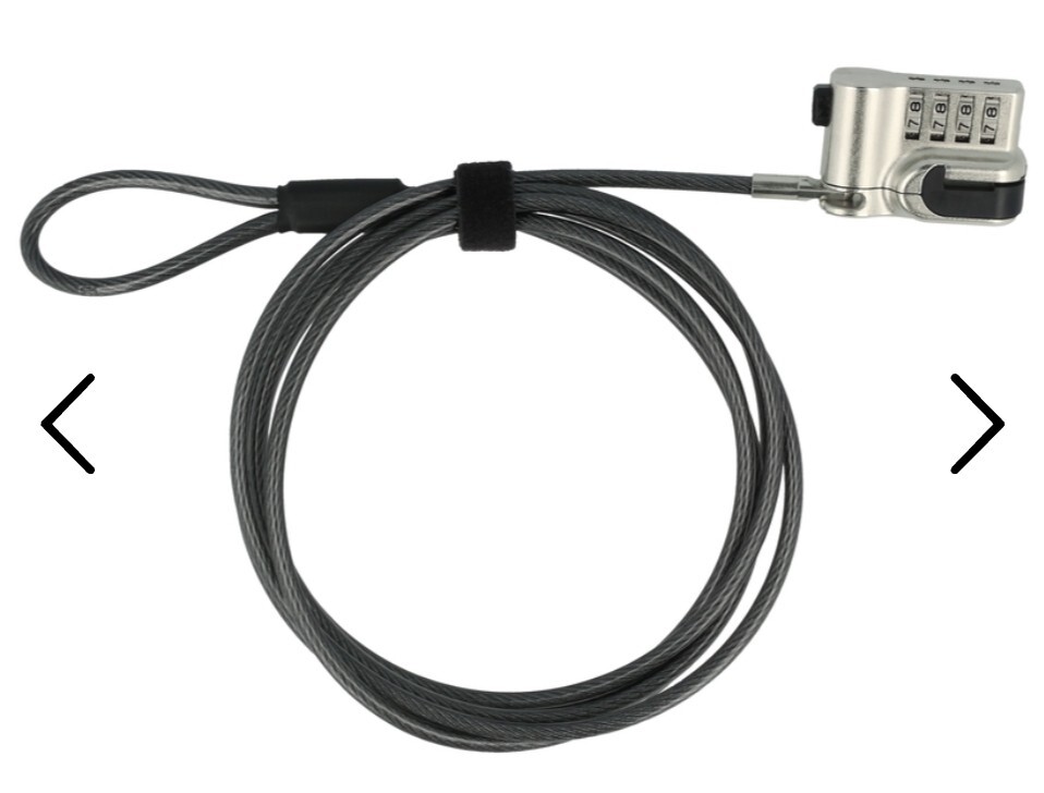 Articona International 4394078 Combination Surface Security Lock for Laptop