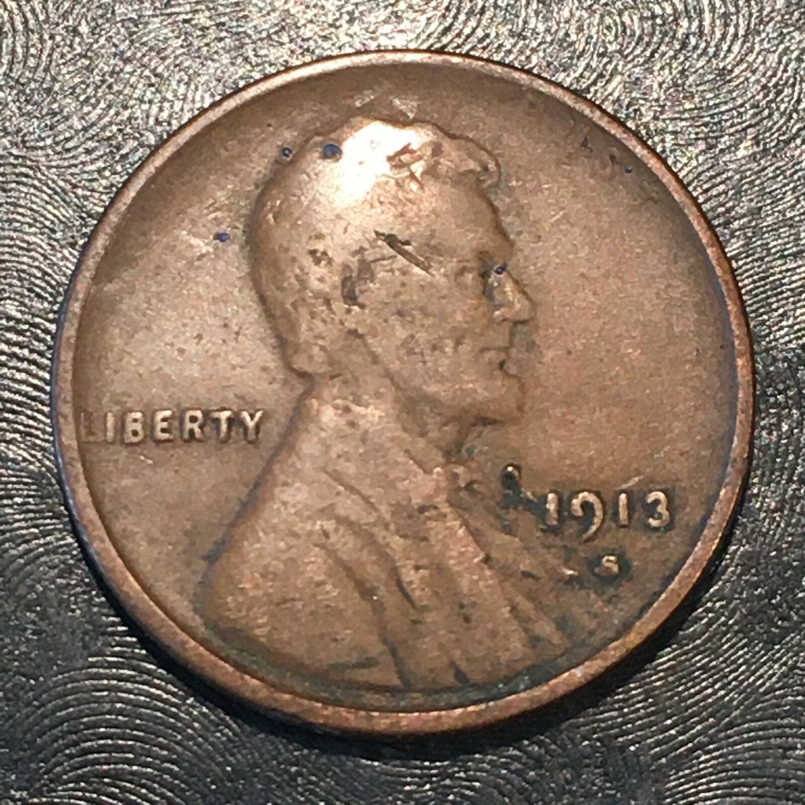 1913-S Lincoln Cent - High Quality Scans #M204
