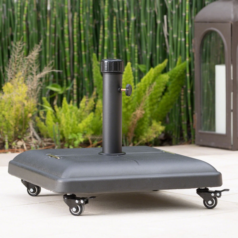 Wheeled Concrete Umbrella Base with Wheels for 38-48mm Poles up to 11ft