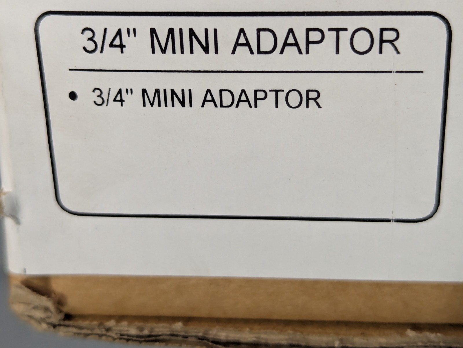 Buckner Superior 3/4" Brass Mini Adaptor Model 2000075