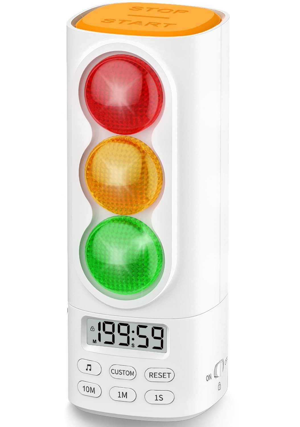 Traffic Light Visual Timer&ADHD Tool for Kids Adults Display Volume Adjustment