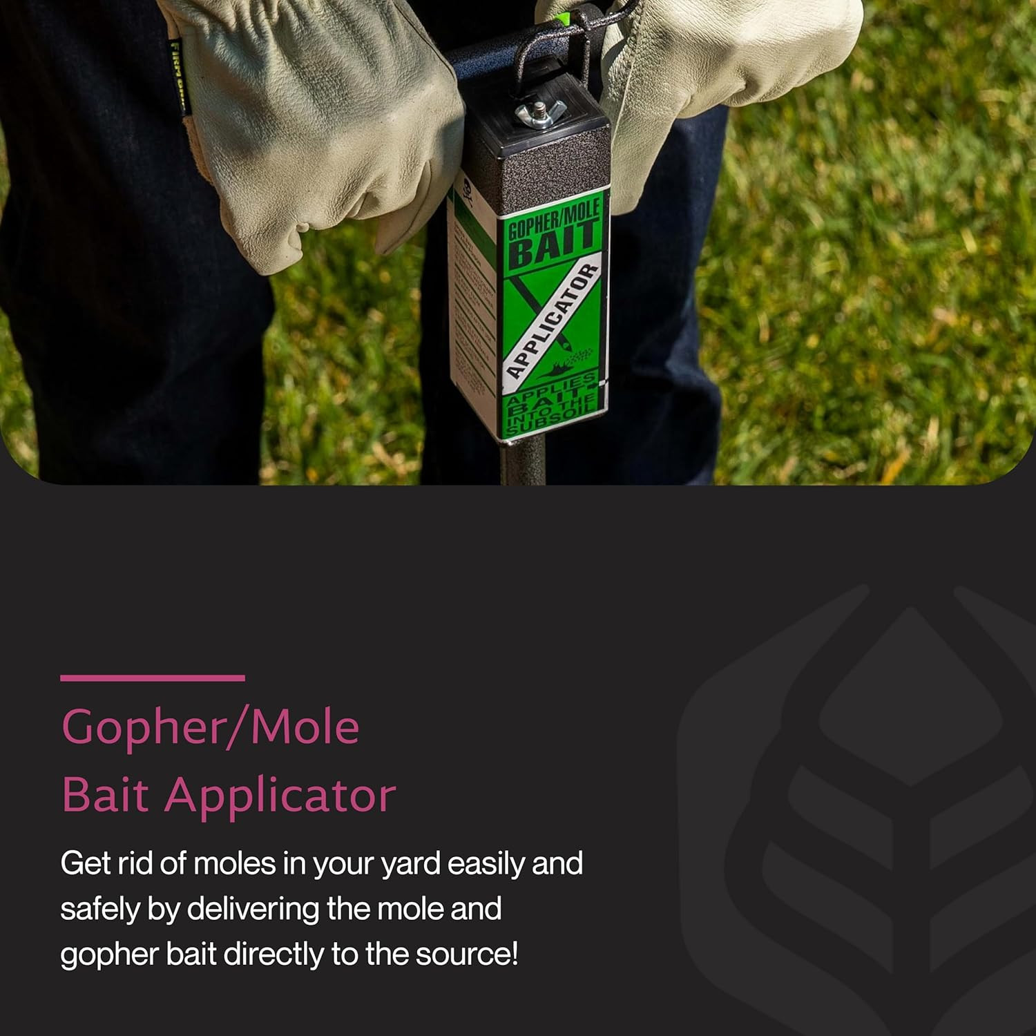 Yard Butler Gopher Mole Bait Applicator No Dig Pest Control Tool Durable