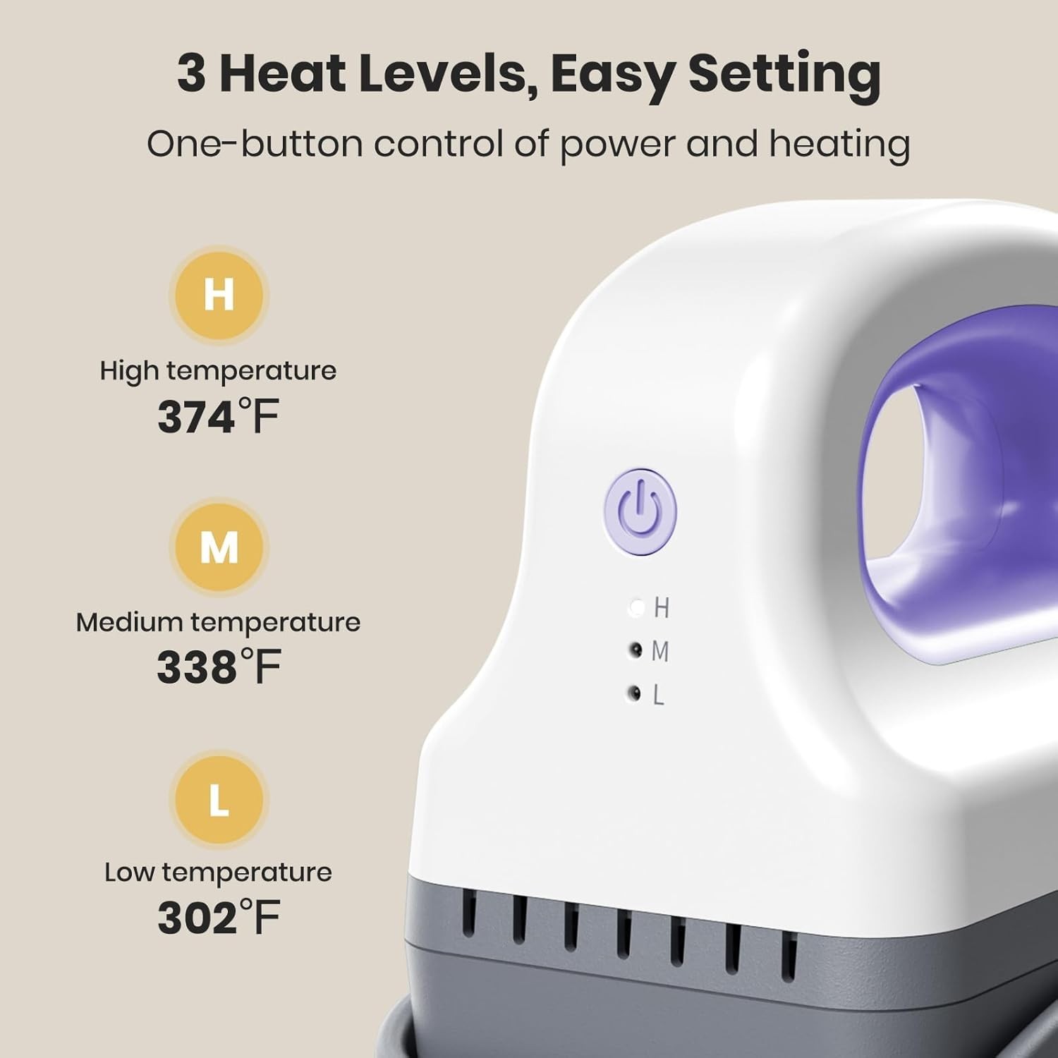Hat Press Machine, Mini Heat Press for Caps with 3 Heating Levels & Auto-Off,...