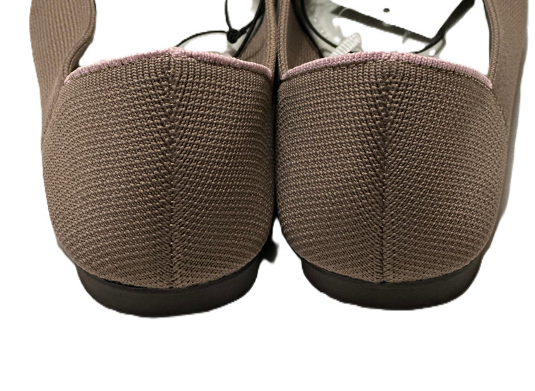 Jsport Womens Doreen Lightweight Knit Slip On Flat Shoes Taupe Size 8 NEW