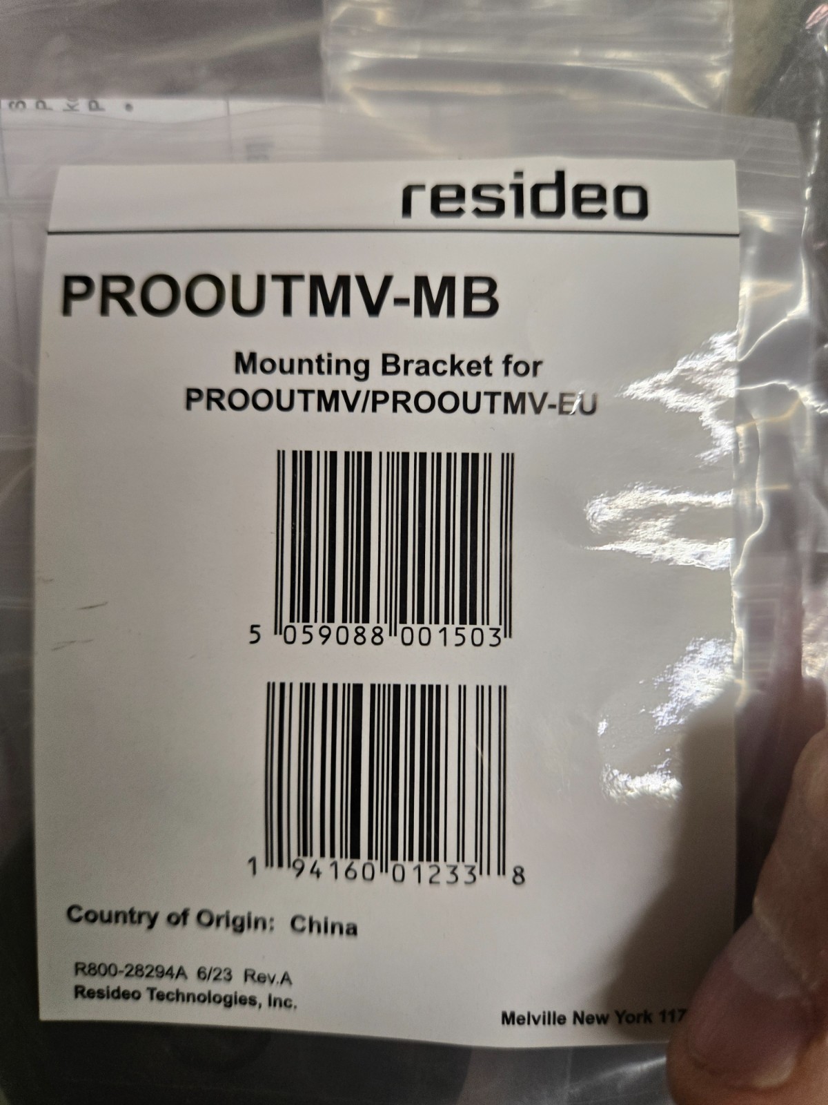 Honeywell Home Resideo PROOUTMV-MB Outdoor MotionViewer Mounting Bracket