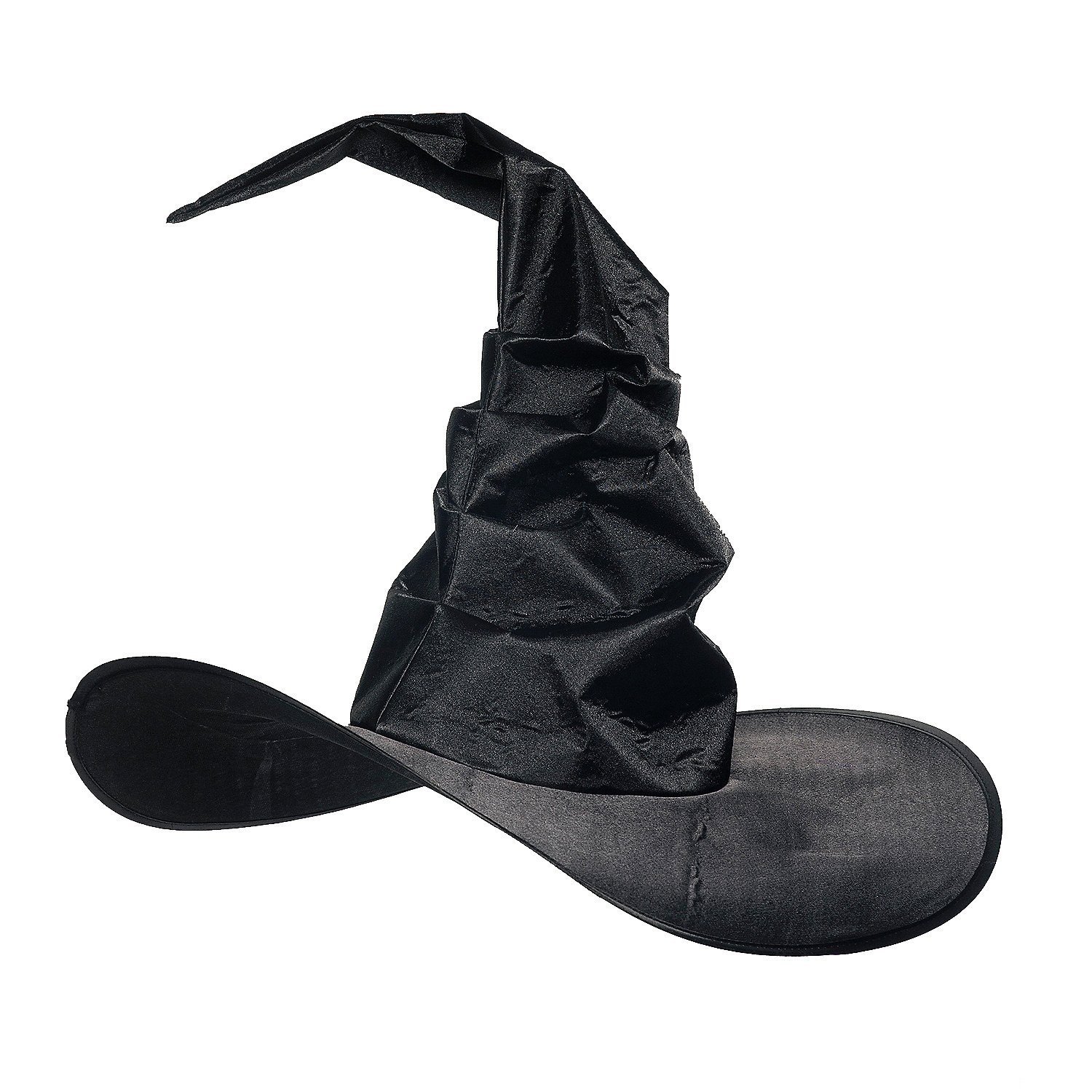 Witch Hat Curved Black Adult Costume Accessory - Morris Costumes